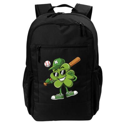 Shamrock Baseball Funny St Patricks Day Backpack