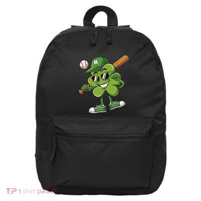 Shamrock Baseball Funny St Patricks Day 16 in Basic Backpack