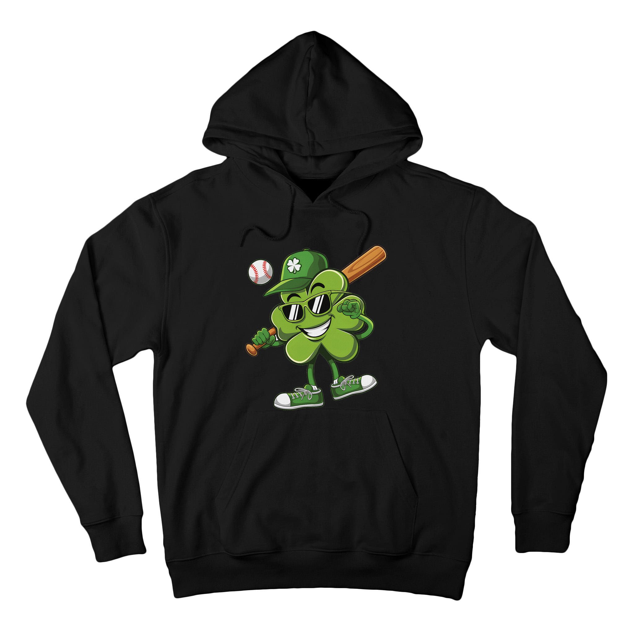 Shamrock Baseball Funny St Patricks Day Tall Hoodie
