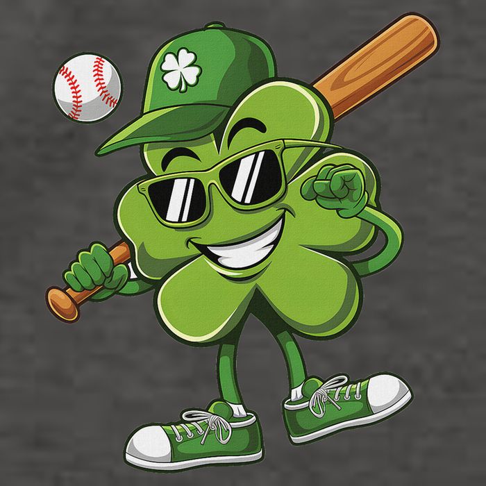 Shamrock Baseball Funny St Patricks Day Vector Backpack
