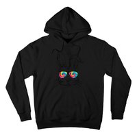 Sunglass Bunny Face Tie Dye Happy Easter Day Hoodie