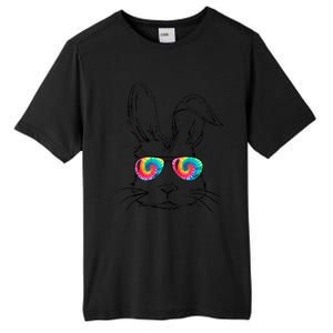 Sunglass Bunny Face Tie Dye Happy Easter Day Tall Fusion ChromaSoft Performance T-Shirt