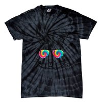 Sunglass Bunny Face Tie Dye Happy Easter Day Tie-Dye T-Shirt