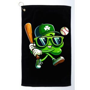 Shamrock Baseball  Funny St Patricks Day Platinum Collection Golf Towel