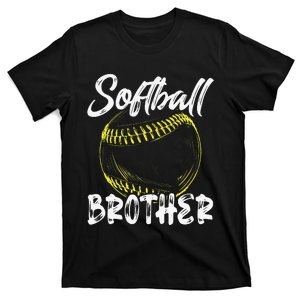 Softball Brother For Family Matching Players Fathers Day T-Shirt