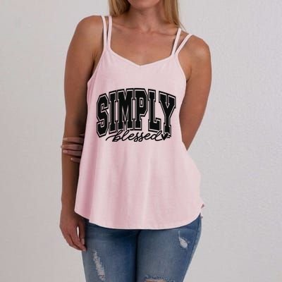 Simply Blessed Faith Christian Religious Jesus Women's Strappy Tank