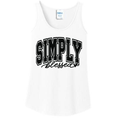 Simply Blessed Faith Christian Religious Jesus Ladies Essential Tank