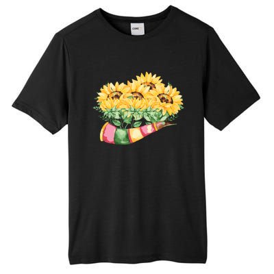 Sunflower Bunch Flower Beautiful Fragrance Funny Gift Tall Fusion ChromaSoft Performance T-Shirt