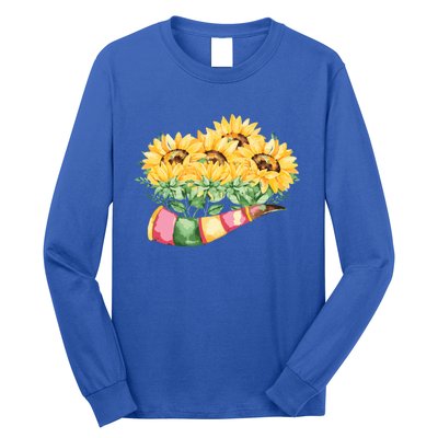 Sunflower Bunch Flower Beautiful Fragrance Funny Gift Long Sleeve Shirt