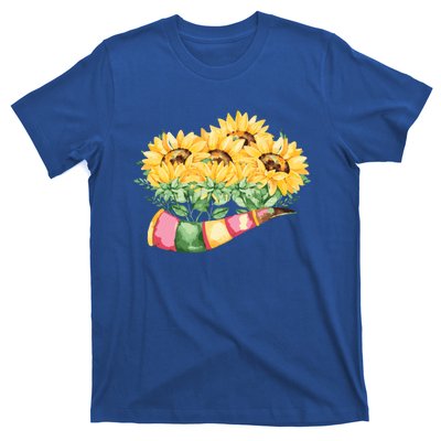 Sunflower Bunch Flower Beautiful Fragrance Funny Gift T-Shirt