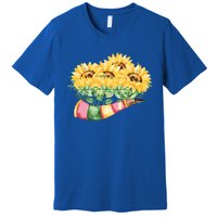 Sunflower Bunch Flower Beautiful Fragrance Funny Gift Premium T-Shirt