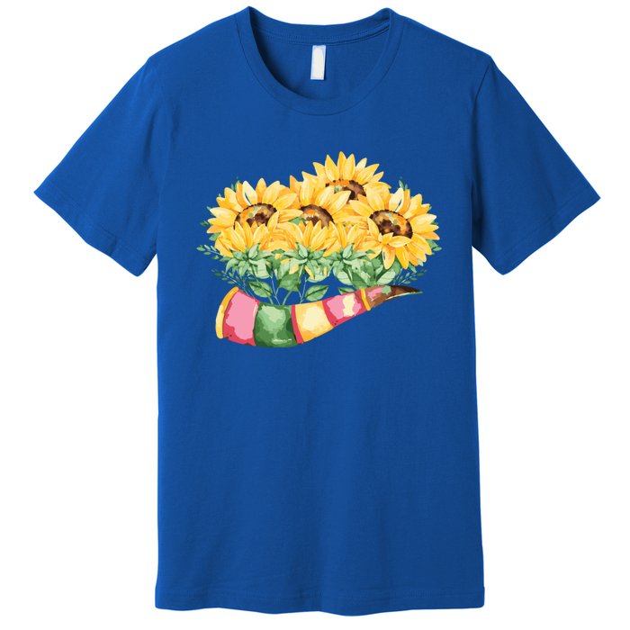 Sunflower Bunch Flower Beautiful Fragrance Funny Gift Premium T-Shirt