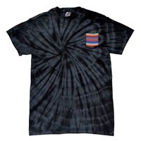 Serape Blanket Fake Pocket For Mexican Fiesta Tie-Dye T-Shirt