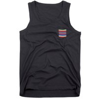 Serape Blanket Fake Pocket For Mexican Fiesta Tank Top