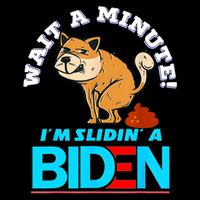 Slidin Biden Funny Dog Trump Political Sarcasm Cooling Performance Crew T-Shirt