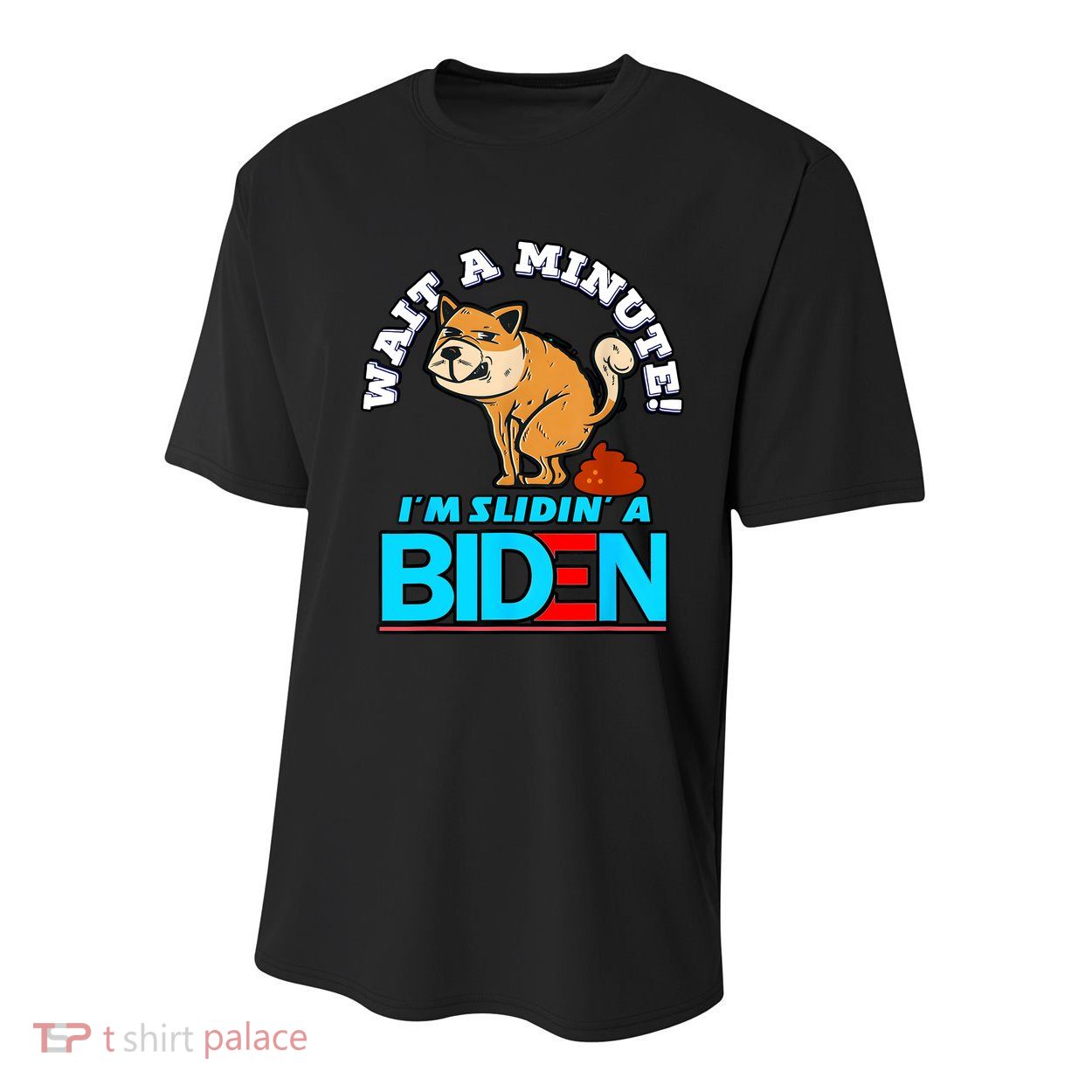 Slidin Biden Funny Dog Trump Political Sarcasm Youth Performance Sprint T-Shirt