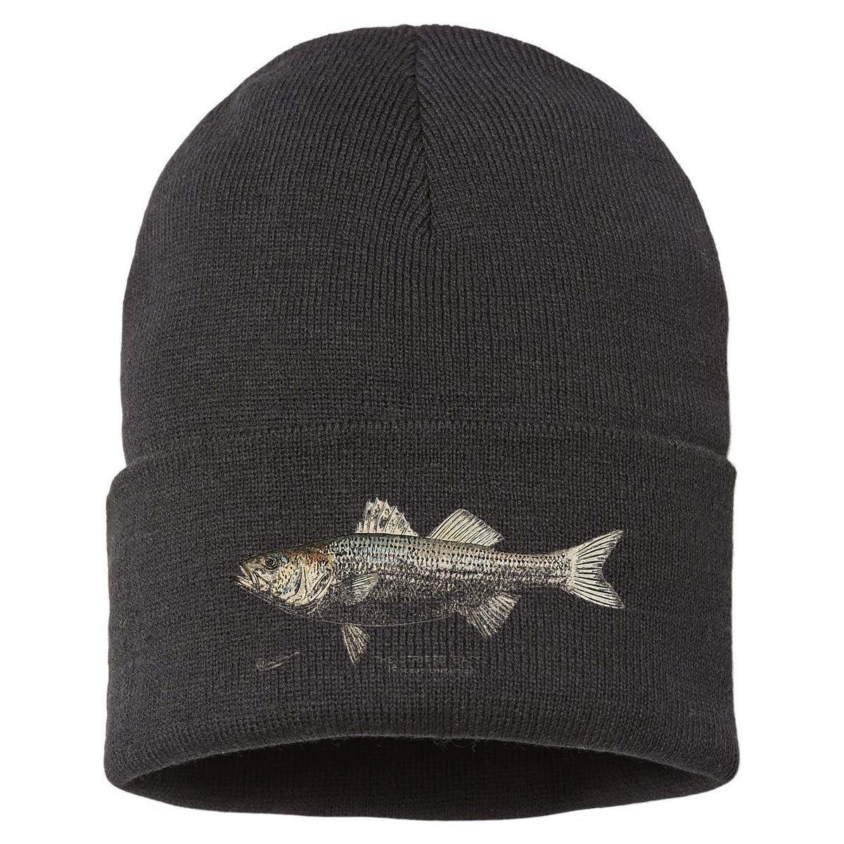 Striped Bass Fishing Sustainable Knit Beanie