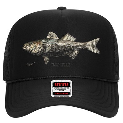 Striped Bass Fishing Trucker Hat