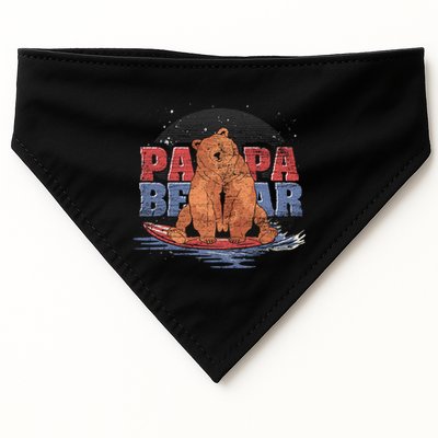 Surfing Bear Family Dad Cute Animal Daddy Papa Bear Gift USA-Made Doggie Bandana