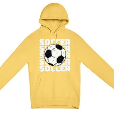 Soccer Ball Football Lover Sport Trending Premium Pullover Hoodie