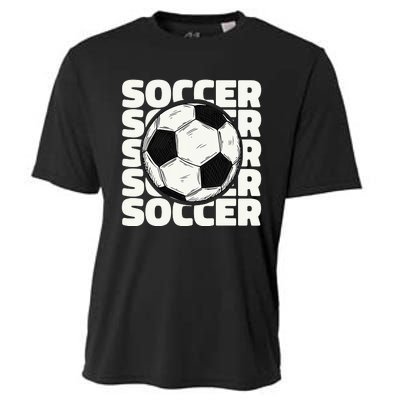 Soccer Ball Football Lover Sport Trending Cooling Performance Crew T-Shirt