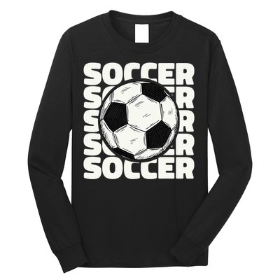 Soccer Ball Football Lover Sport Trending Long Sleeve Shirt