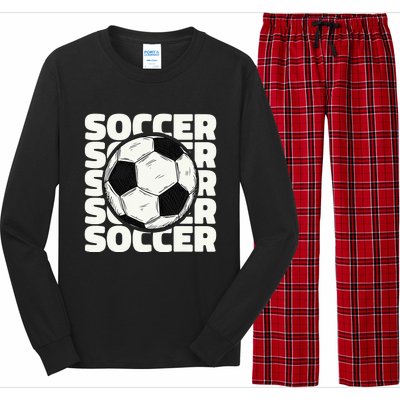 Soccer Ball Football Lover Sport Trending Long Sleeve Pajama Set