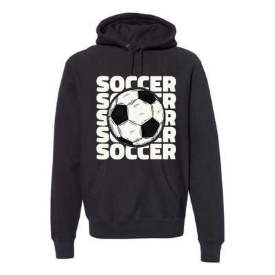 Soccer Ball Football Lover Sport Trending Premium Hoodie