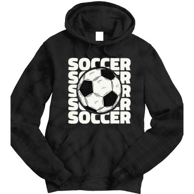 Soccer Ball Football Lover Sport Trending Tie Dye Hoodie