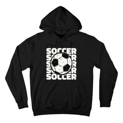 Soccer Ball Football Lover Sport Trending Tall Hoodie