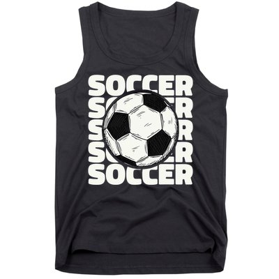 Soccer Ball Football Lover Sport Trending Tank Top