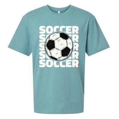 Soccer Ball Football Lover Sport Trending Sueded Cloud Jersey T-Shirt