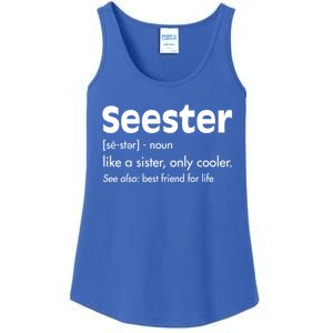 Sister Birthday Funny Gift With Funny Seester Definition Gift Ladies Essential Tank