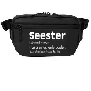 Sister Birthday Funny Gift With Funny Seester Definition Gift Crossbody Pack