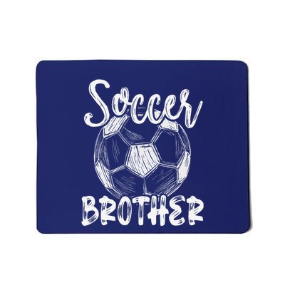 Soccer Brother Family Matching Team Player Soccer Ball Mousepad