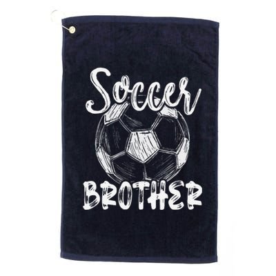 Soccer Brother Family Matching Team Player Soccer Ball Platinum Collection Golf Towel