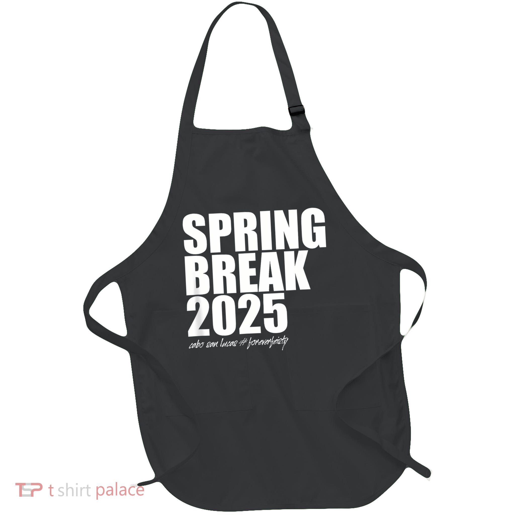 Spring Break Fei Full-Length Apron With Pockets