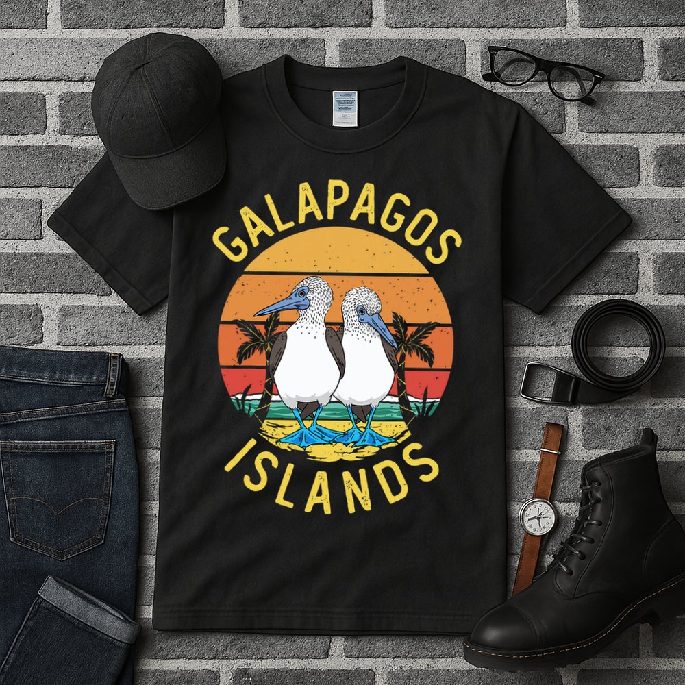 Seabirds Blue Footed Booby Bird Galapagos Island Tall T-Shirt