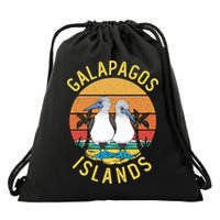 Seabirds Blue Footed Booby Bird Galapagos Island Drawstring Bag