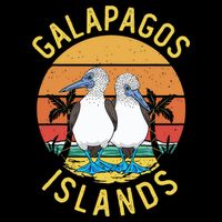 Seabirds Blue Footed Booby Bird Galapagos Island Drawstring Bag