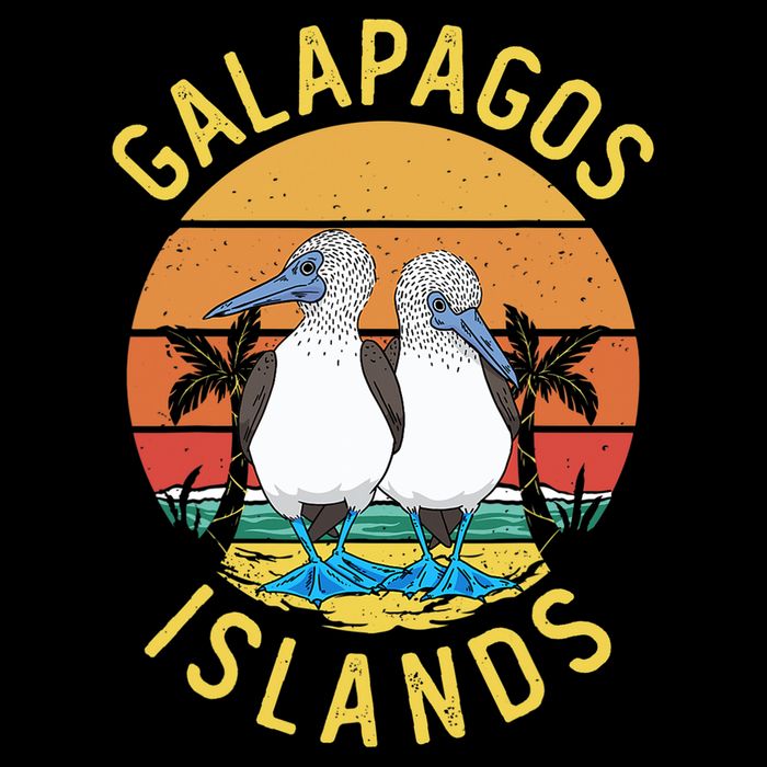 Seabirds Blue Footed Booby Bird Galapagos Island Bag