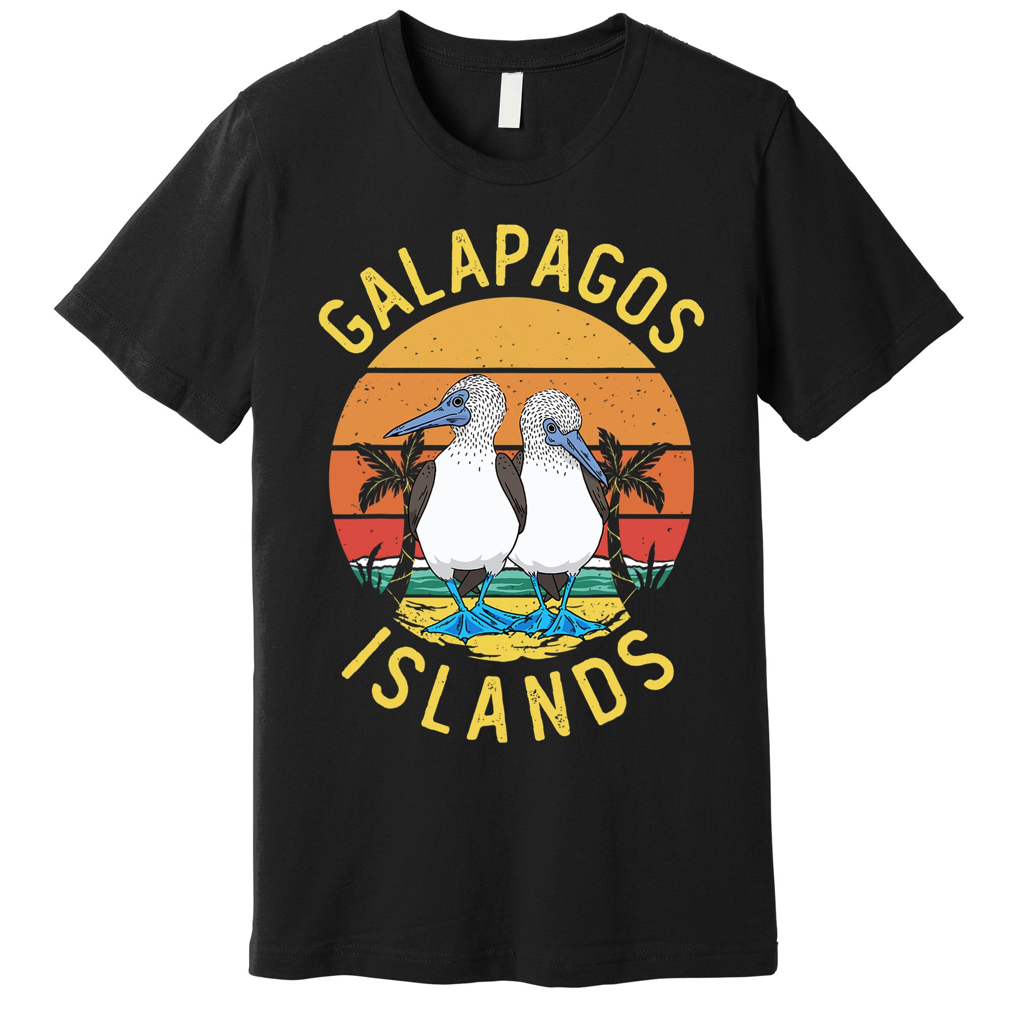 Seabirds Blue Footed Booby Bird Galapagos Island Premium T-Shirt