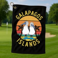 Seabirds Blue Footed Booby Bird Galapagos Island Golf Towel