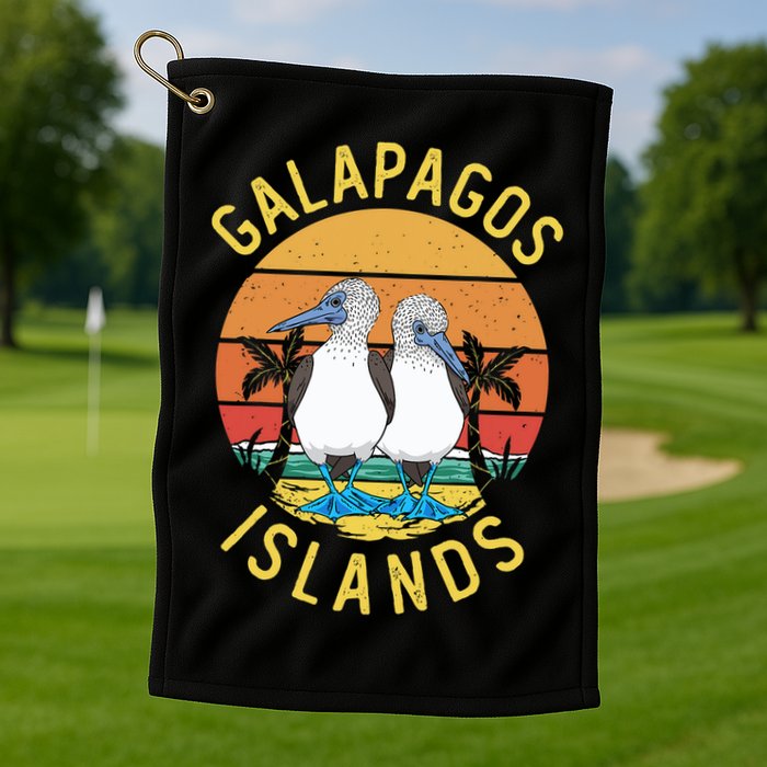 Seabirds Blue Footed Booby Bird Galapagos Island Golf Towel