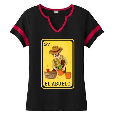 Spanishmexican Bingo Funny Gifts El Abuelo Ladies Halftime Notch Neck Tee