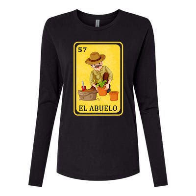 Spanishmexican Bingo Funny Gifts El Abuelo Womens Cotton Relaxed Long Sleeve T-Shirt