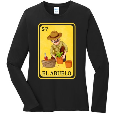 Spanishmexican Bingo Funny Gifts El Abuelo Ladies Long Sleeve Shirt