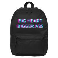 Sarcastic Booty Funny Humor Curvy 16 in Basic Backpack