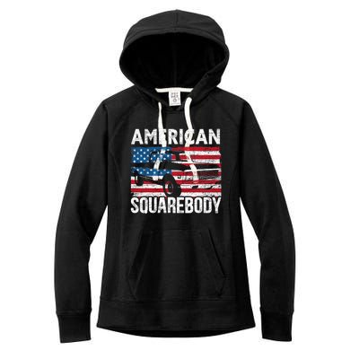 Square Body for a Old Chevy Pickup Truck Lovers Women's Fleece Hoodie