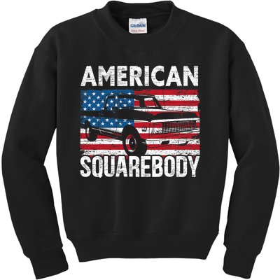 Square Body for a Old Chevy Pickup Truck Lovers Kids Sweatshirt